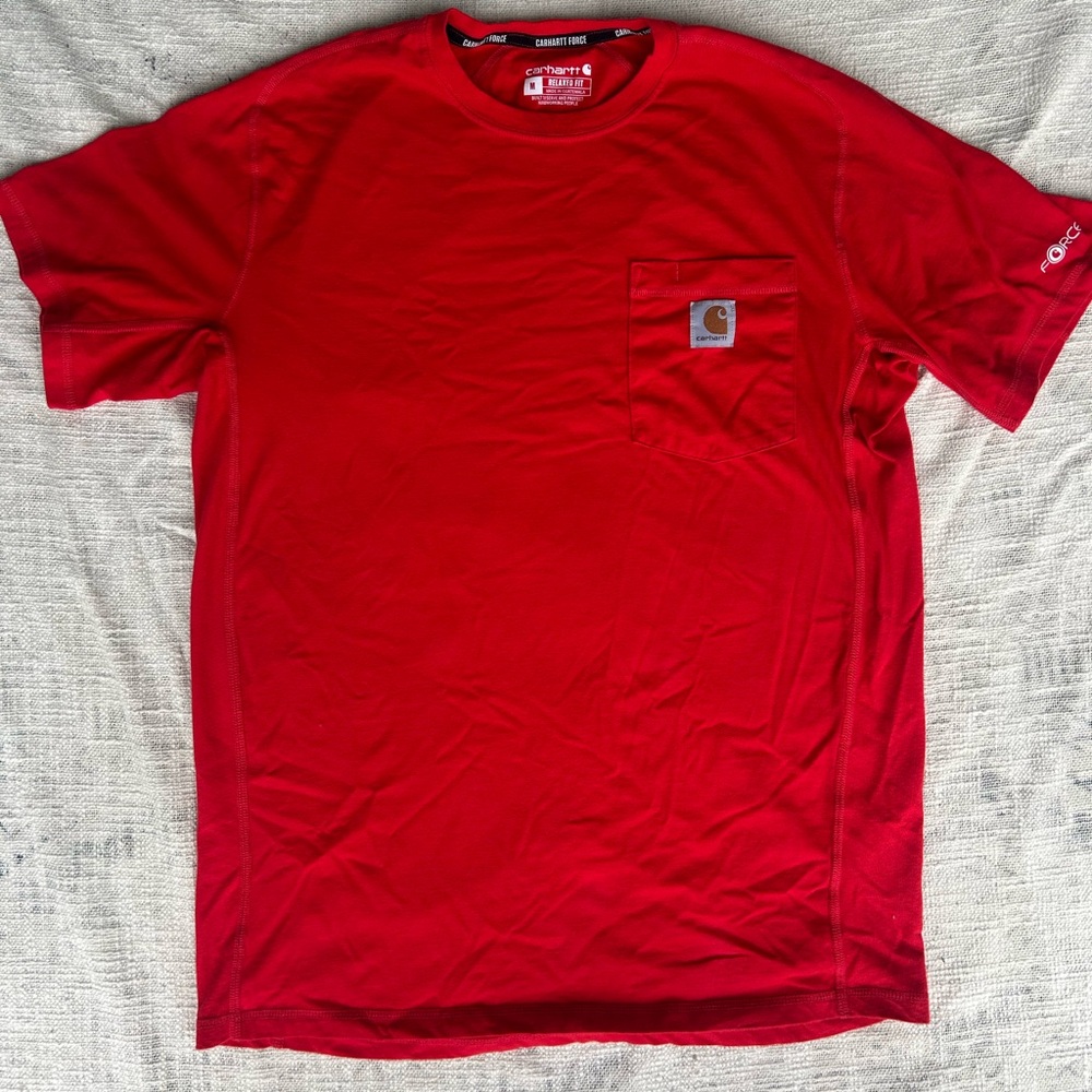 Carhartt Force Red Crewneck Tee